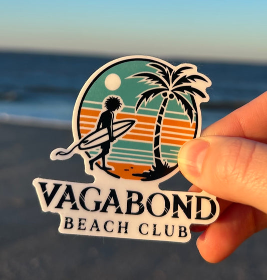 Eco Friendly Vagabond Beach Club Stickers